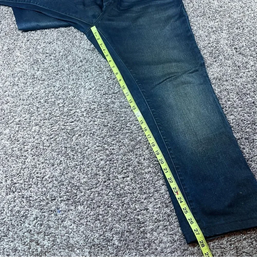 John Varvatos Wight Skinny Button Fly Denim Dark Wash Mens Size 38x28